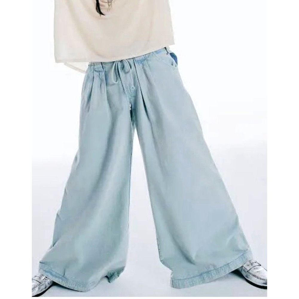Free People Women's Blue green Women's Julien Wide Leg Chino size XS